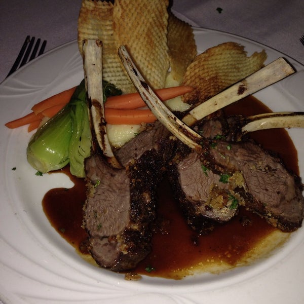 Rack of lamb with mashed potatoes.  Very traditional and really delicious.