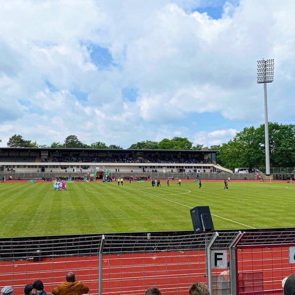 Photo taken at Mommsenstadion by Marc G. on 5/21/2022