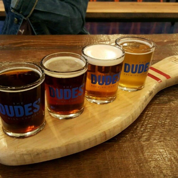 Photo taken at The Dudes&#39; Brewing Co. by Robert M. on 3/28/2017