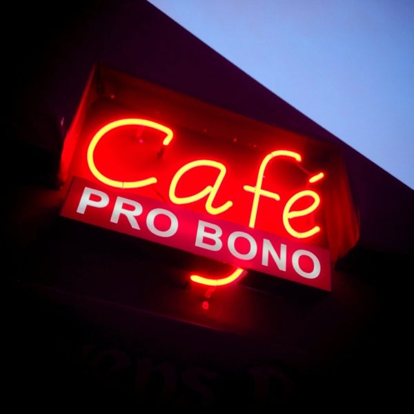 Photo taken at Cafe Pro Bono by Ron v. on 3/21/2014