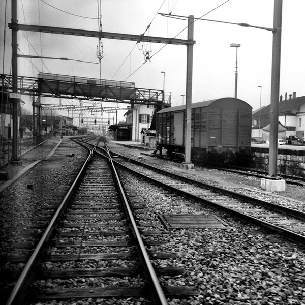 Photo taken at Bahnhof Kerzers (BLS) by rouge on 3/3/2013