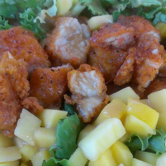Chicken Mango Salad, and that dressing THE BOMB!!!