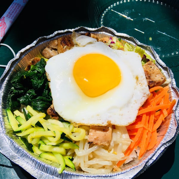 The bibimbap was very good and filling. I generally come here to collect my to-go packets, it was fresh and the gochujang sauce was spot on