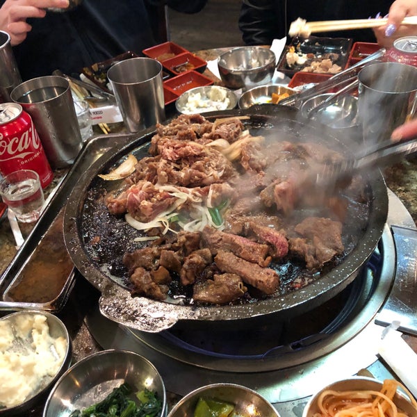 Photo taken at Hae Jang Chon Korean BBQ Restaurant by Natalie U. on 3/8/2022