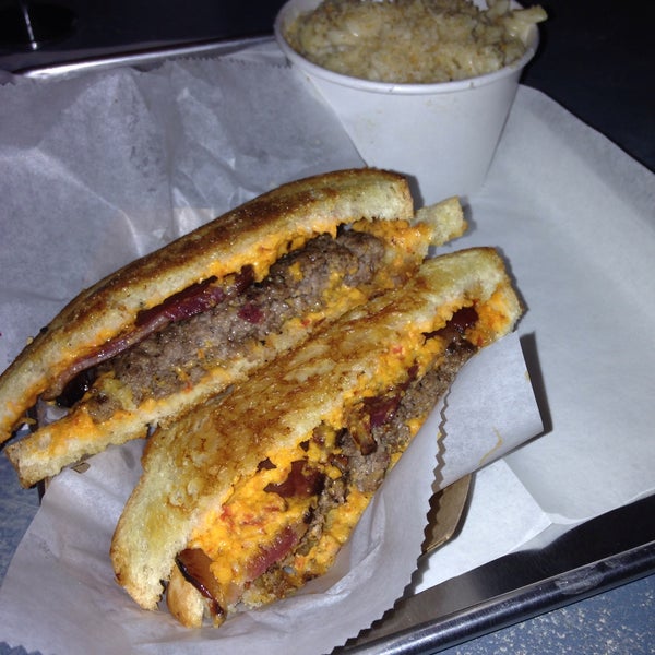 Patty Melt with prime chuck, chorizo pimento cheese, and beautiful thick bacon on sourdough. Simply outstanding. They should've sent a poet. Goes great with an IBC.