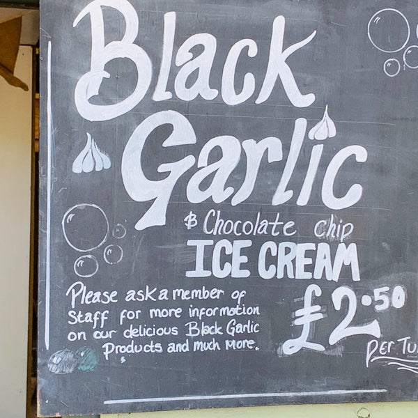 Surprisingly good range of garlic products - try the garlic ice cream!