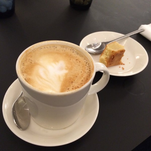 The blondie is just the most intense white chocolate cake  experience. Perfectly matched with the superlative coffee.