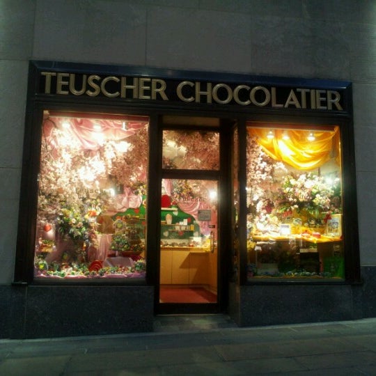 Photo taken at teuscher Chocolates - Rockefeller Center by Nicole C. on 2/1/2013