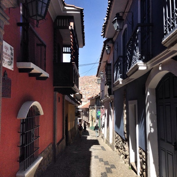 Photo taken at Calle Jaén by Martin D. on 5/21/2014