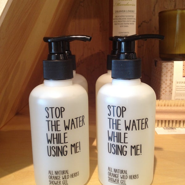 How cool are these all natural body products from Germany?  We are a bit obsessed with our new 'Stop The Water While Using Me' collection.  Come check it out!