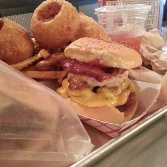 B.A.D. burger is good...but eating one will not make you to full so order some onion rings :)