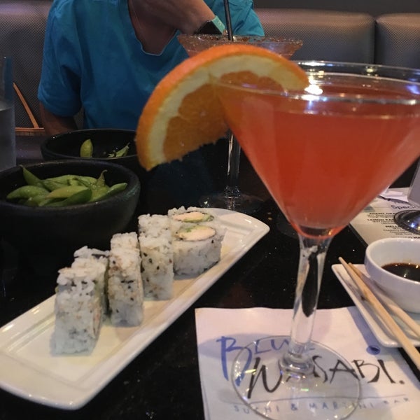 Photo taken at Blue Wasabi Sushi &amp; Martini Bar by Monica K. on 9/29/2018
