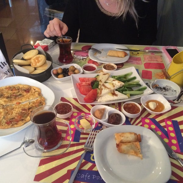 Photo taken at cafe pan by Mustafa Ş. on 2/2/2015