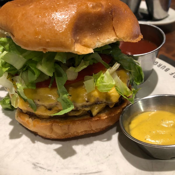 Photo taken at H&amp;F Burger by Lindy F. on 8/13/2018