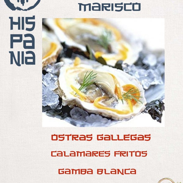Hoy Viernes de Marisco, la exquisita OSTRA GALLEGA, además de GAMBAS BLANCAS y CALAMARES FRITOS.