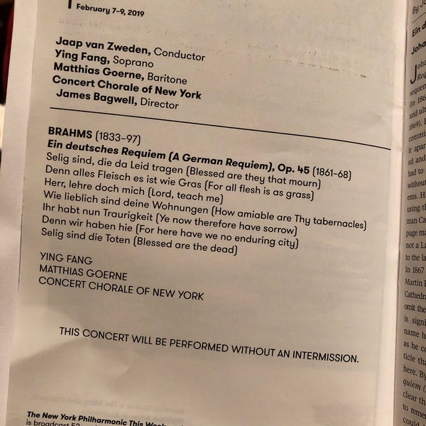 Снимок сделан в New York Philharmonic пользователем Joy L. 2/8/2019