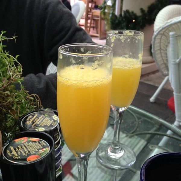 Get the mimosas! Fresh squeezed orange juice. Sit in the garden. Lovely and relaxing