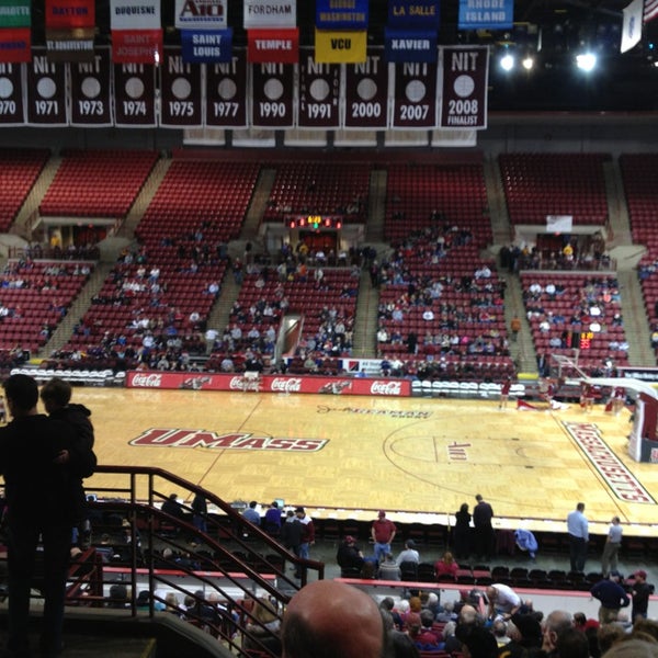 Photo taken at Mullins Center by Patrick O. on 12/22/2012