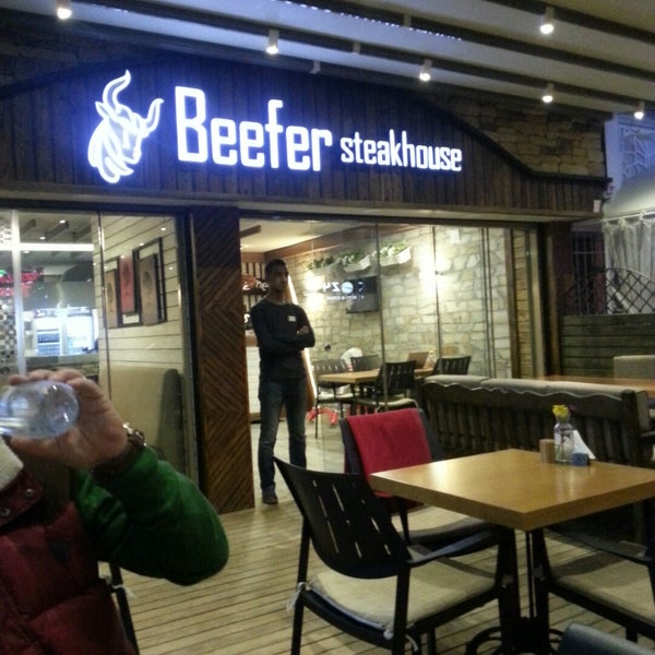 Photo taken at Beefer Steakhouse by Gül N. on 12/1/2014