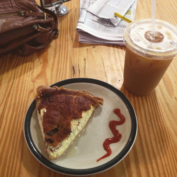 Quiche was a little watery, but the iced coffee was on point. Plus they accept credit &@debit now.