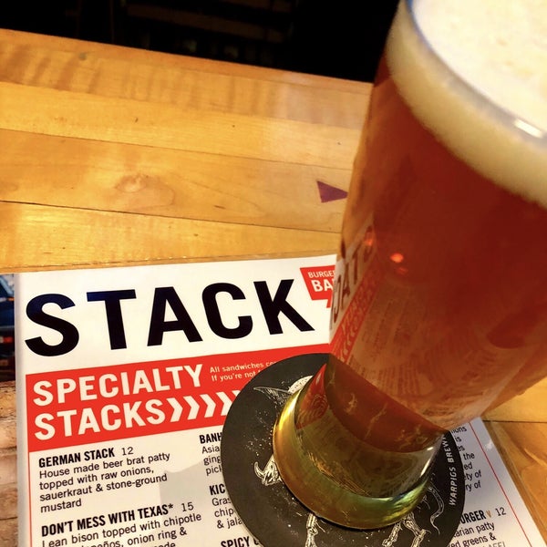 Photo taken at Stack&#39;d Burger Bar by darby r. on 3/15/2019