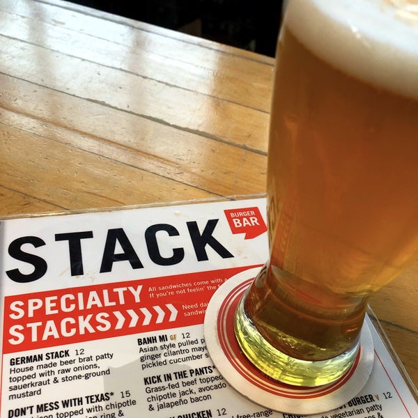 Photo taken at Stack&#39;d Burger Bar by darby r. on 5/4/2019