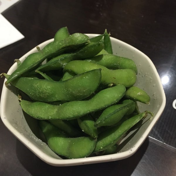 not a place for kids. it took forever to bring my son's order of fried rice therefore we were served this free yummy edamame appetizer while waiting. at least they're nice & appologetic.