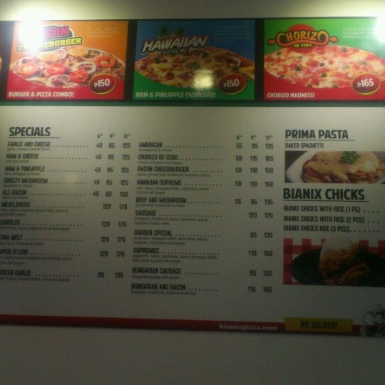 Bianos pizza sale