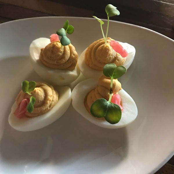 The deviled eggs are marvelous