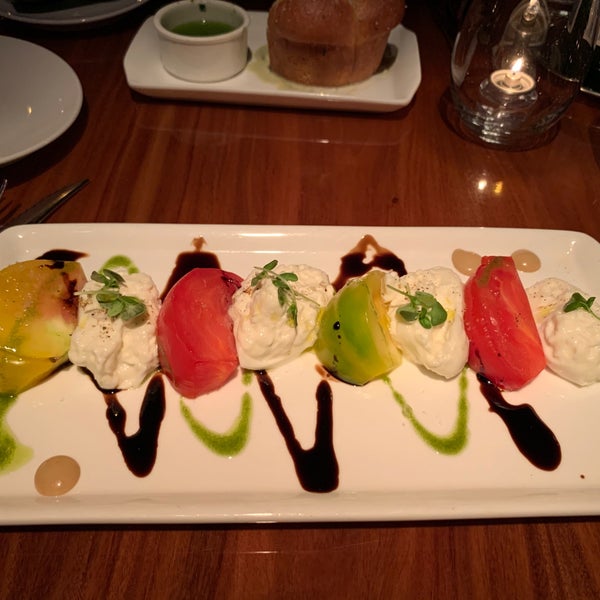 One of the best made filets I’ve ever had, here is the buratta salad which was also exquisite.