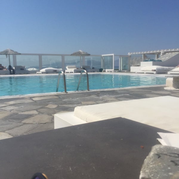 8/12/2015 tarihinde Konstantinos G.ziyaretçi tarafından Mykonos Bay Hotel'de çekilen fotoğraf