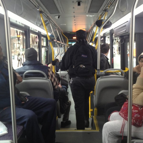 Photo taken at Charm City Circulator - Purple Route by LAUGH, LIVE,&amp;LOVE on 1/15/2013