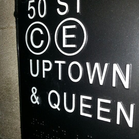 Mta Subway 50th St C E Metro Station In Theater District