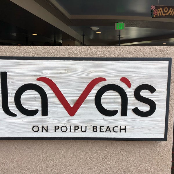 Photo taken at Lava&#39;s on Poipu Beach by Donald L. on 6/21/2019