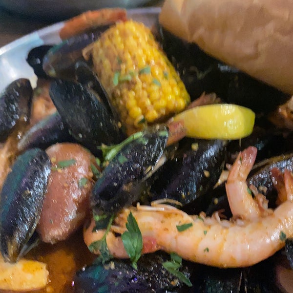 Photo taken at BOIL Seafood House by YaYa R. on 3/8/2020