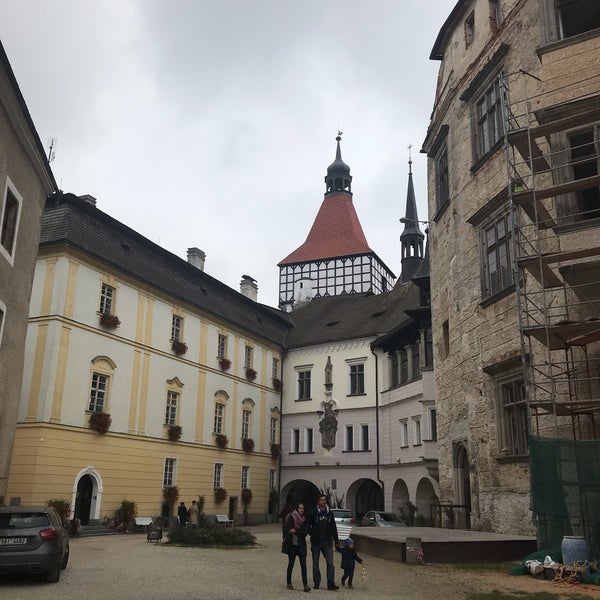 Photo taken at Blatna Castle by Eliška M. on 10/20/2018