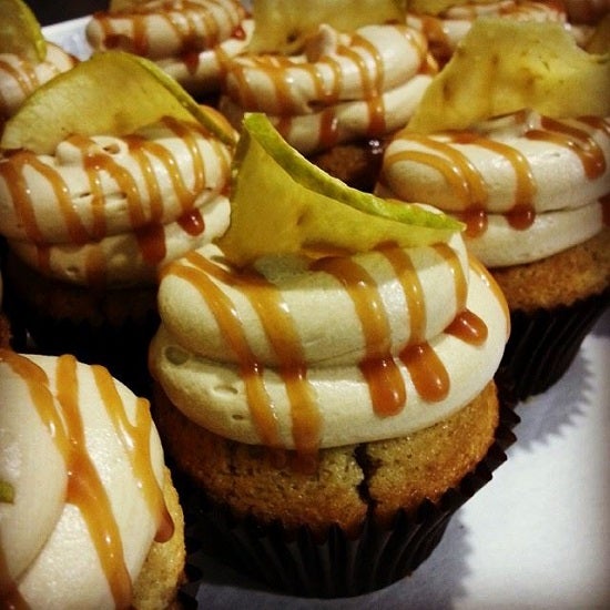 The caramel apple cupcakes have all the flavor of apple pie plus the bonus of soft vanilla cake, with two versions of caramel on top: fluffy frosting & a generous drizzle. Call 602-451-4335 to order.