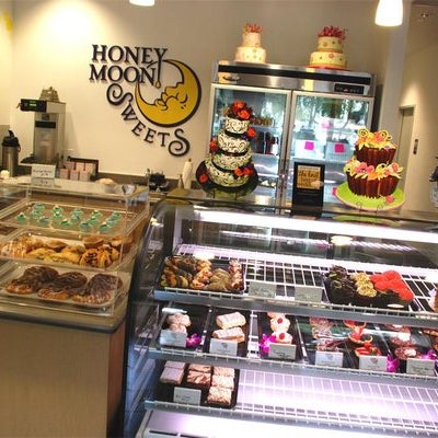 The fully stocked sweets bar offers an array of brownies, cookies, cheesecakes and even breakfast pastries.