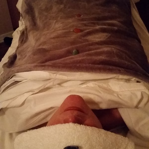 The Full Circle massage and body wrap is heavenly. That's me in the photo!