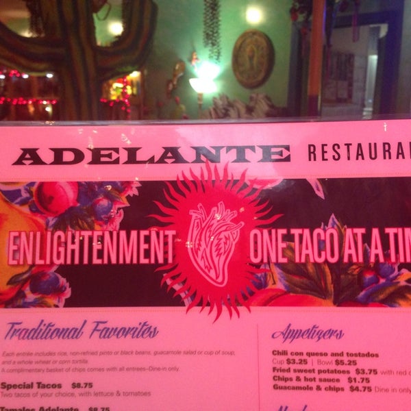 Снимок сделан в Adelante Restaurant пользователем Chris D. 12/21/2013
