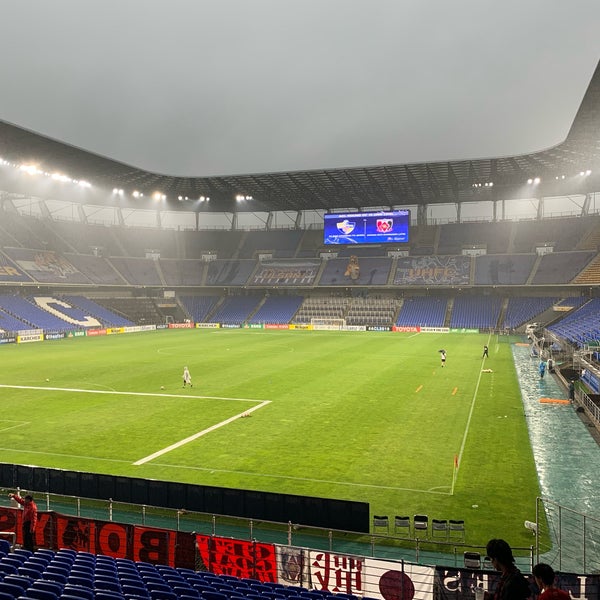 Photo taken at Ulsan Munsu Football Stadium by ht t. on 6/26/2019