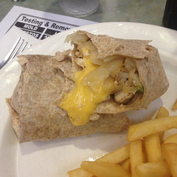 Philly chicken wrap is amazing!