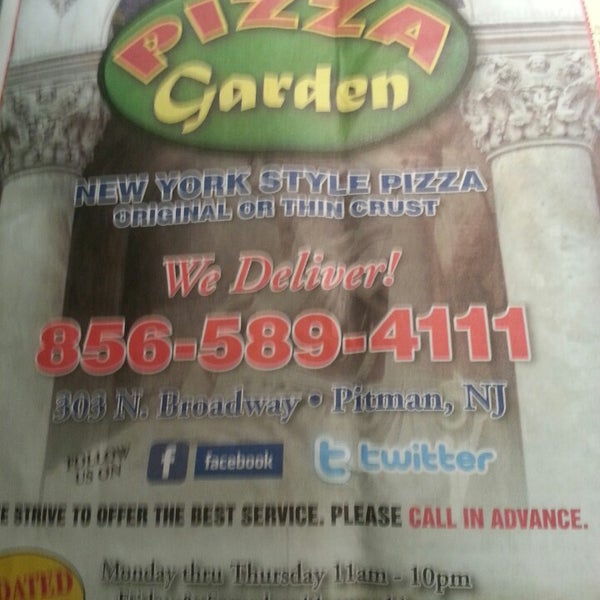 Pizza Garden Pitman Nj