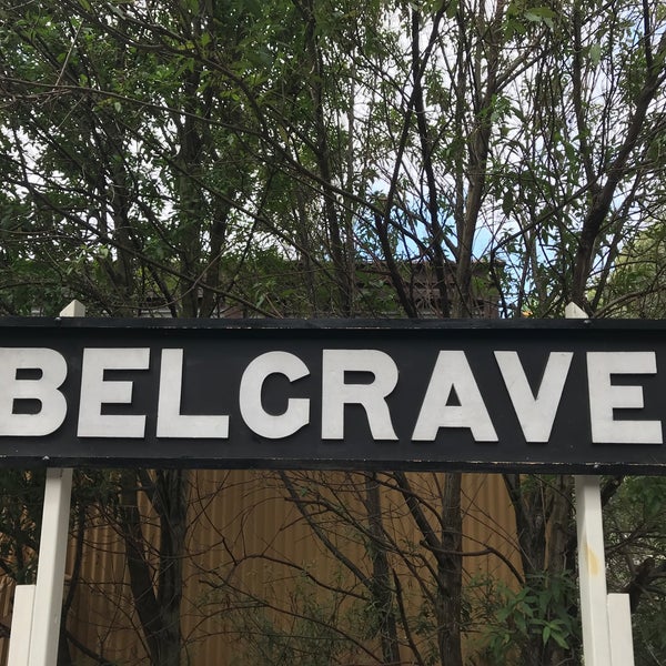Photo taken at Belgrave Station - Puffing Billy Railway by Riyo S. on 3/19/2019