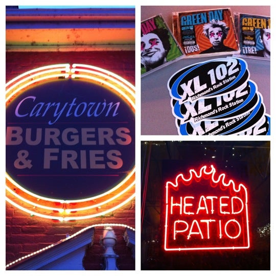 Снимок сделан в Carytown Burgers &amp; Fries пользователем Dustin M. 12/20/2012