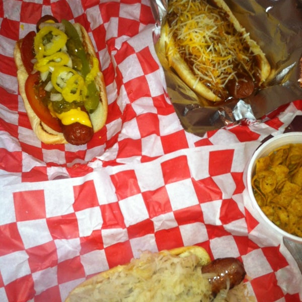 New to the menu: Frito pie dogs! Any hot dog or sausage with chili, cheese and fritos! Your taste buds will thank you!