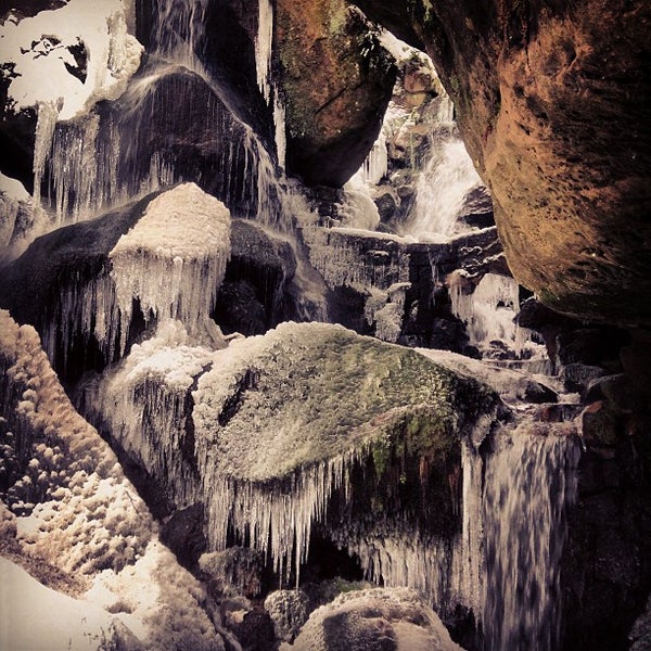 2/24/2013 tarihinde Sven W.ziyaretçi tarafından Lichtenhainer Wasserfall'de çekilen fotoğraf