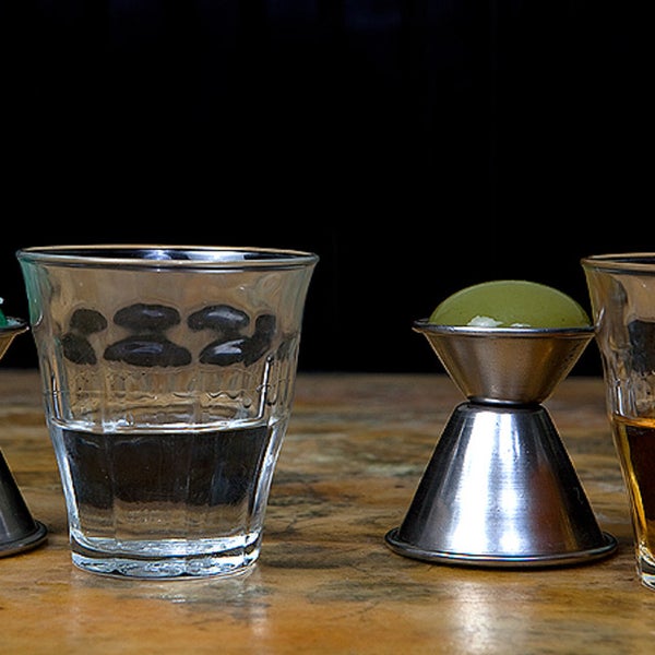 The spherical cocktails make for an ideal pre-dinner shot. Via CityEats.com