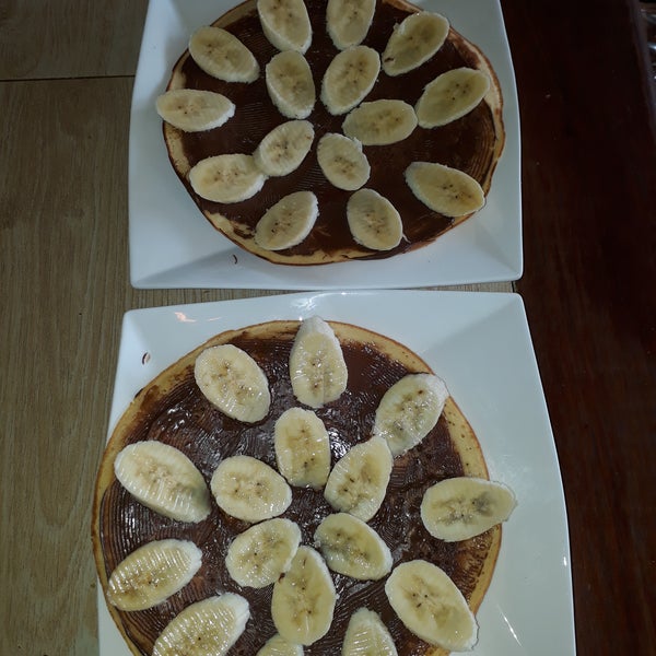 Pancake Nutella &Banana😙😙😙my breakfast.