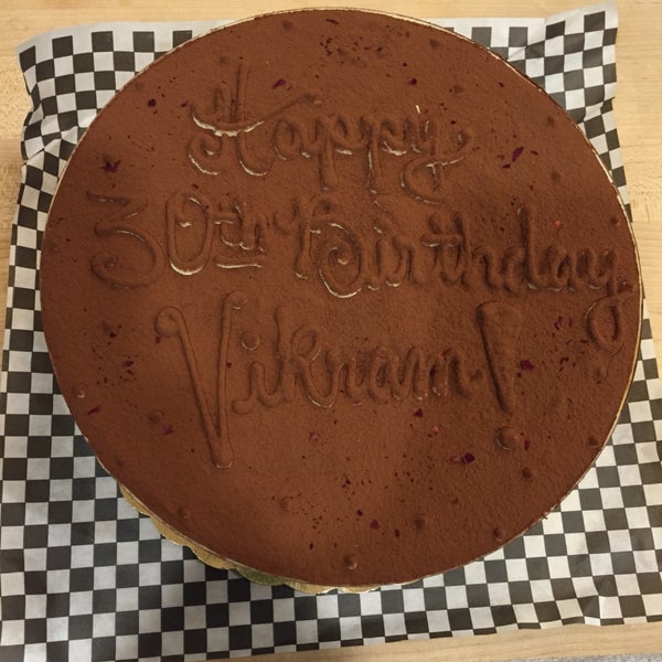 Love their Tiramisu Birthday Cake its exceptional !!